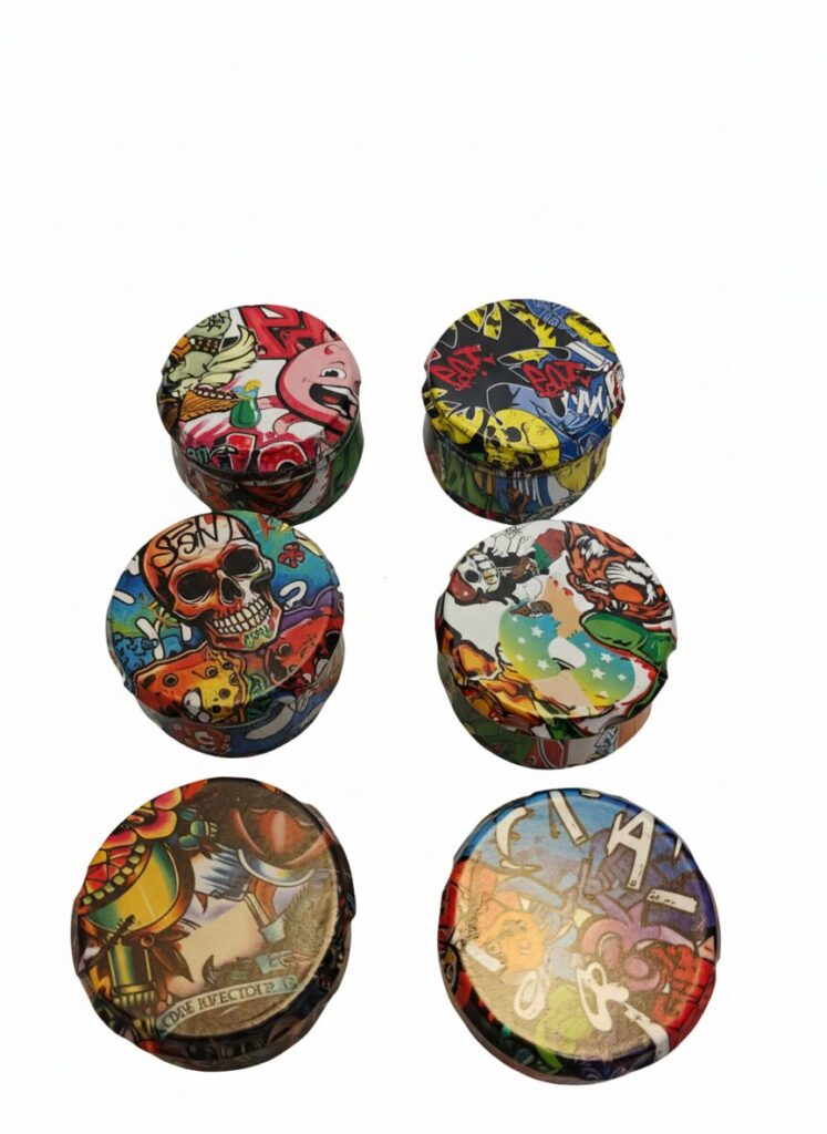 Metalinis smulkintuvas "More Grip" 3 dalių 63mm skersmens