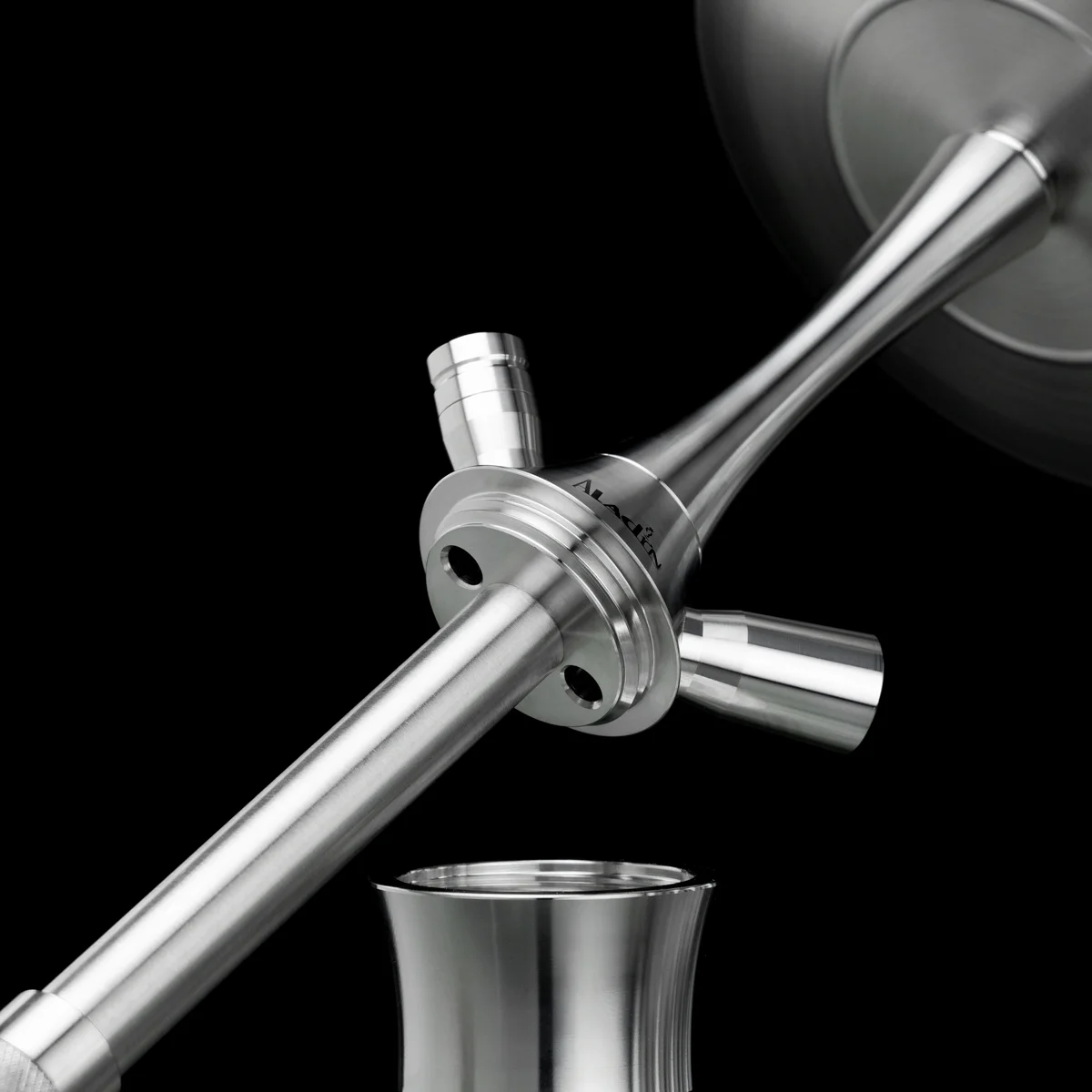 Kaljanas Aladin MVP A36 Dark Red – aukštos klasės nerūdijančio plieno kaljanas - Image 4