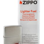 Zippo Brush Chrome 200 dovanų rinkinys