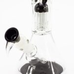 Grace Glass Black Tree Arm Percolator Beaker stiklinis bongas su juodu perkolatoriumi