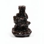 Keraminė Backflow smilkalinė „Krioklys“ – Tamsiai ruda