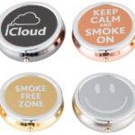 Nešiojama metalinė kišeninė peleninė 45 mm keturių spalvų