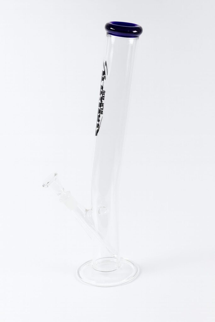 Stiklinė vandens pypkė „Saturn“ – lenkta, patogi, 34 cm aukščio