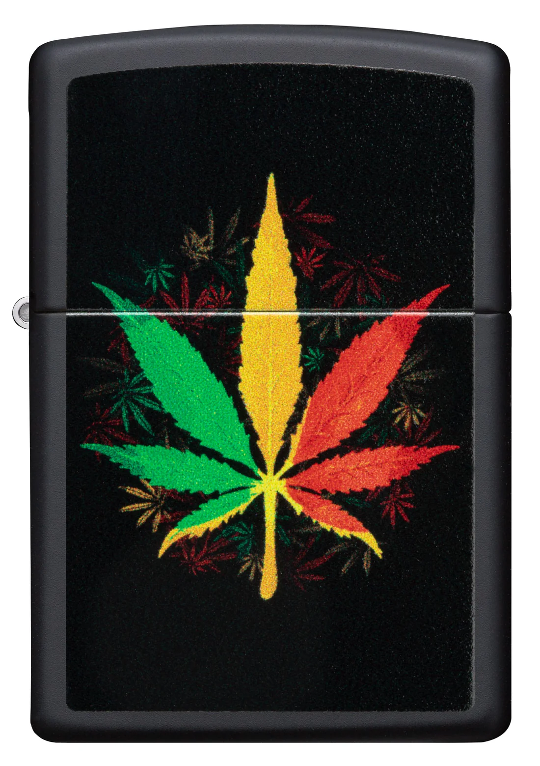 Zippo Rastafari Cannabis – Matte Black žiebtuvėlis